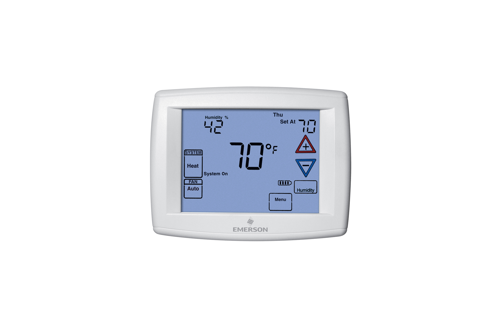 Touchscreen Thermostat with Humidity control
